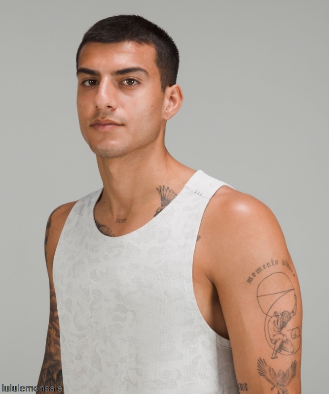 Lululemon Deutschland DELULU985 | Lululemon Deutschland Landschaft Camo Texturiertes Trainings-tanktop